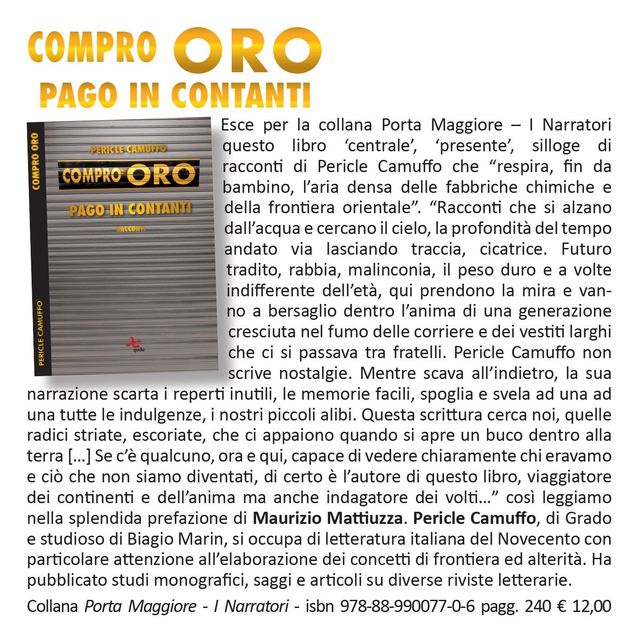 Compro oro. Pago in contanti