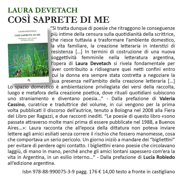 Così saprete di me