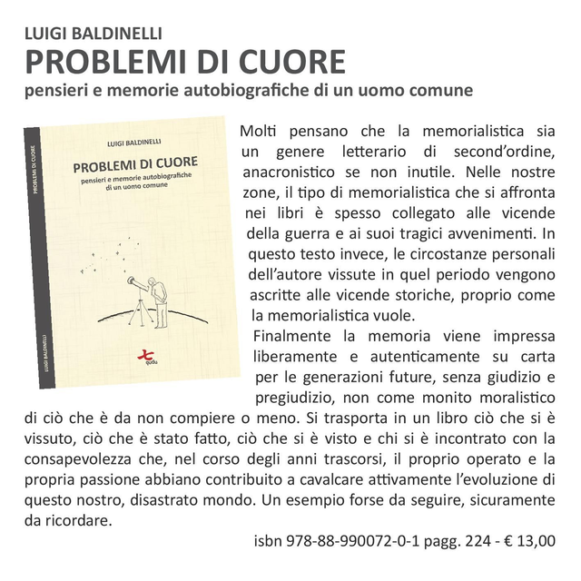 Problemi di cuore. Pensieri e memorie autobiografiche di un uomo comune